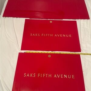 2 Saks Fifth Avenue Big  Red Boxes